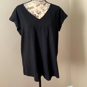 Black Short-Sleeve Blouse - Express
